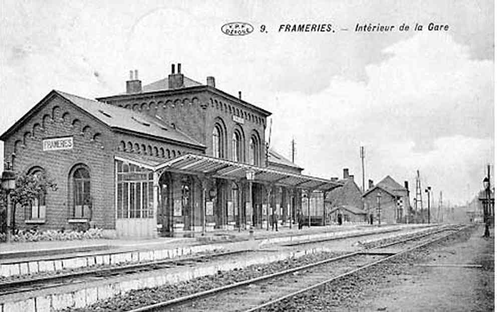 Frameries : La gare.