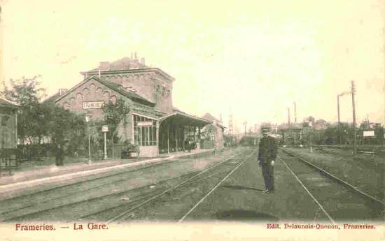 Frameries : La gare.