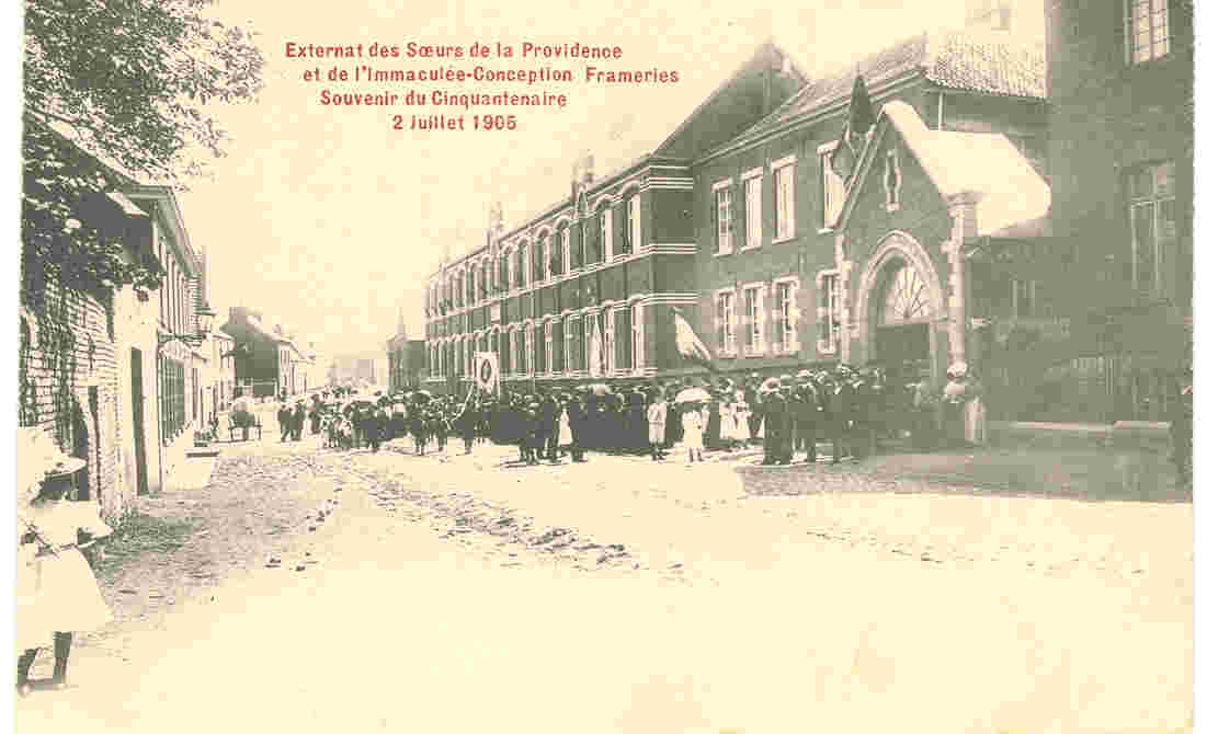 Frameries : Extrenat des soeurs de la Providence.