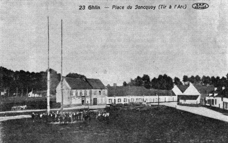 Ghlin : Place du Joncquoy (Tir  l'arc).