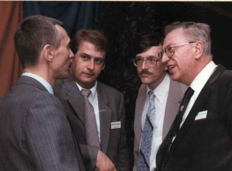 De gauche  droite : Camille DONFUT, Jean-Pol TOUBEAUX, Daniel TENRET et Joseph DENEUBOURG