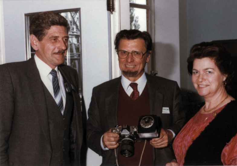 De gauche  droite : Yvan Fontenelle, Jacques Fervaille et son pouse.