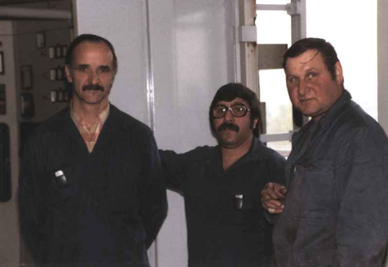 De gauche  droite : Jacques BUDZINZKI, Jean-Marie LAURENT et Christian COCU