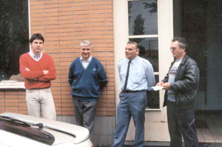 De gauche  droite : Eric Florenne, Emile Menart, Jacques Cornez et Jacques Dutrieux
