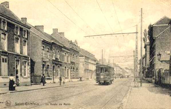 Saint-Ghislain : Route de Mons.