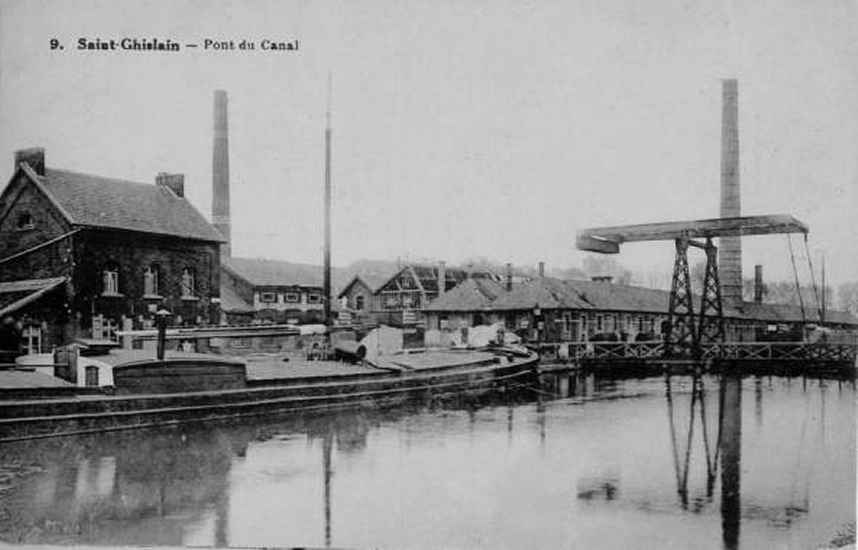 Saint-Ghislain : le pont du canal.