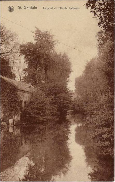 Saint-Ghislain : Le pont de lle de l'Abbaye.