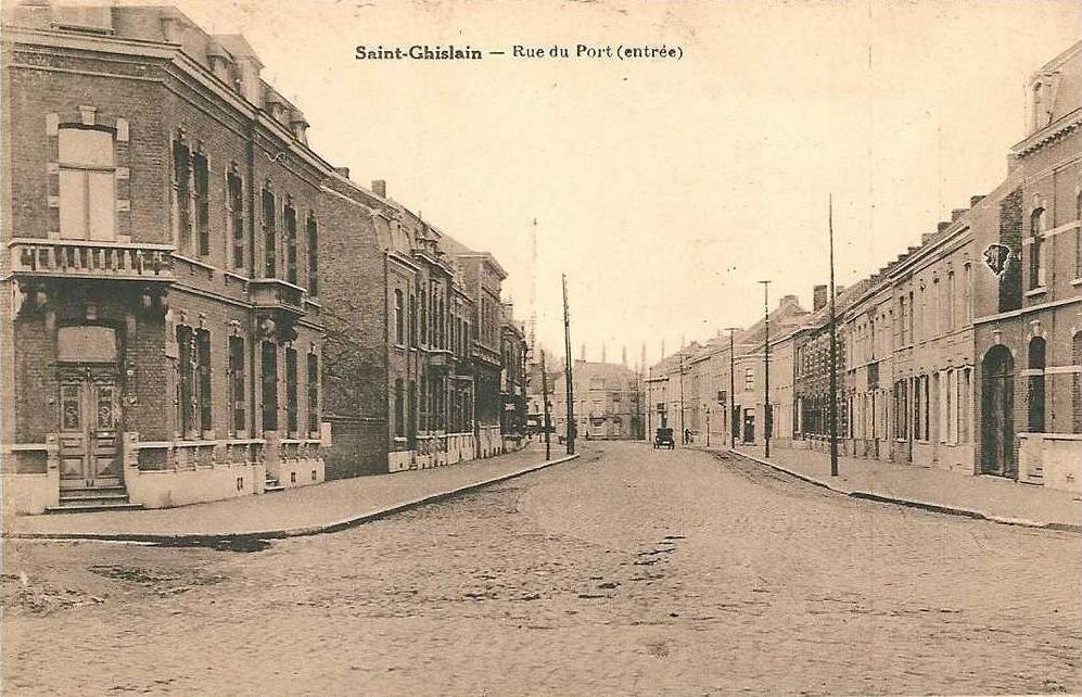 Saint-Ghislain : Entre de la rue du Port.