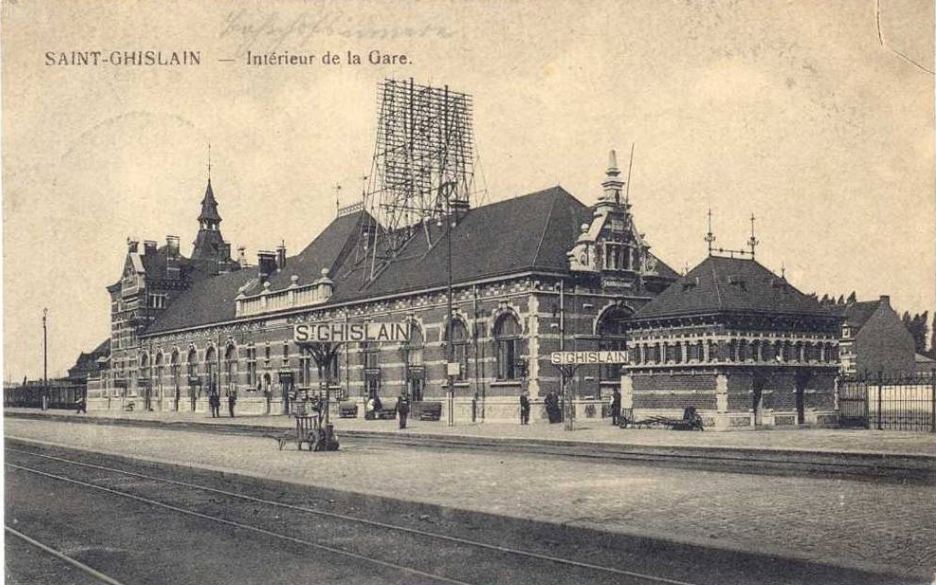 Saint-Ghislain : La gare.