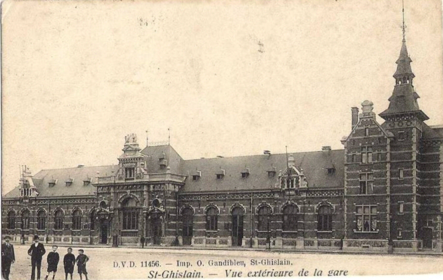 Saint-Ghislain : La gare.