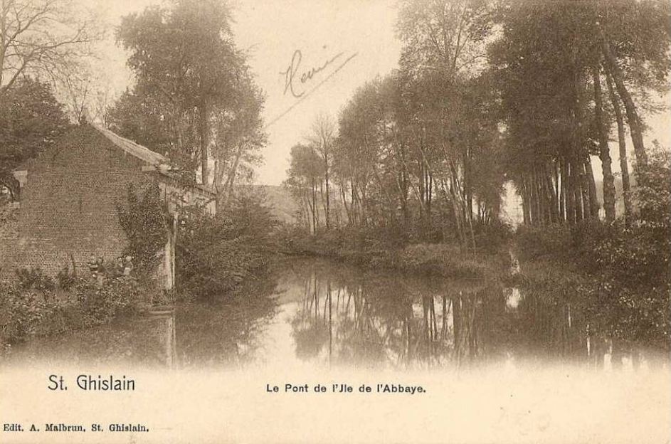 Saint-Ghislain : Pont de l'le de l'Abbaye.