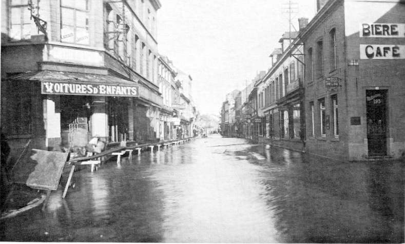 Saint-Ghislain : La Haine sort de son lit, toujours la grand rue.