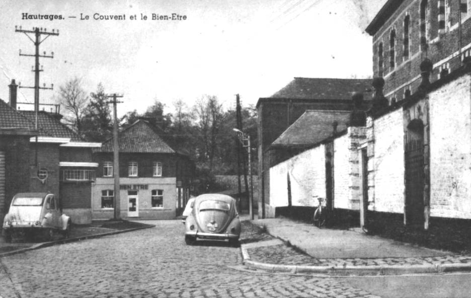 Hautrage : le couvent et le magasin "Bien-Etre".