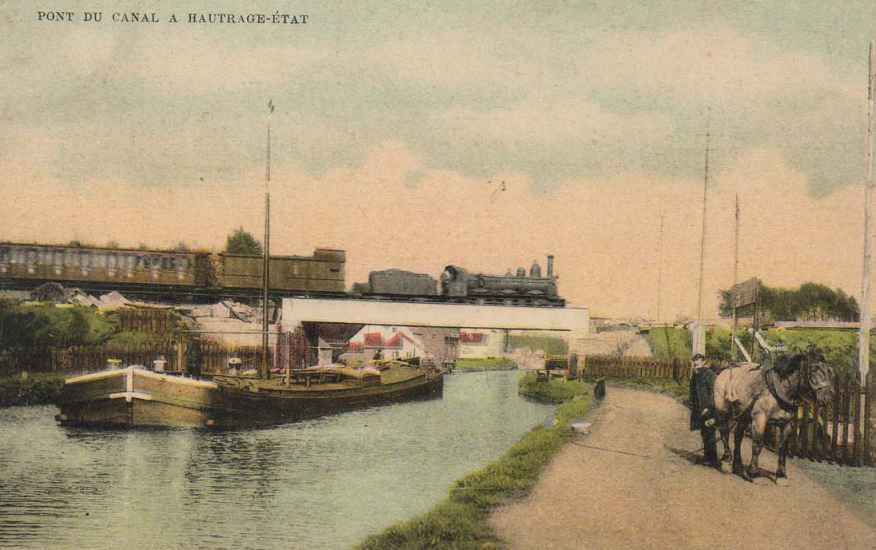 Pont du canal  Hautrage tat.