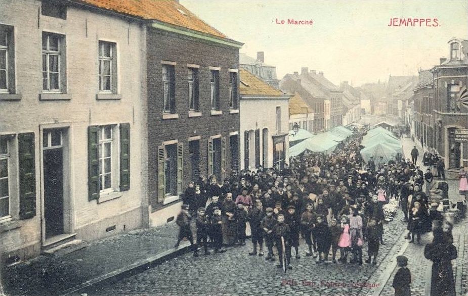Jemappes : Le march (1912). 