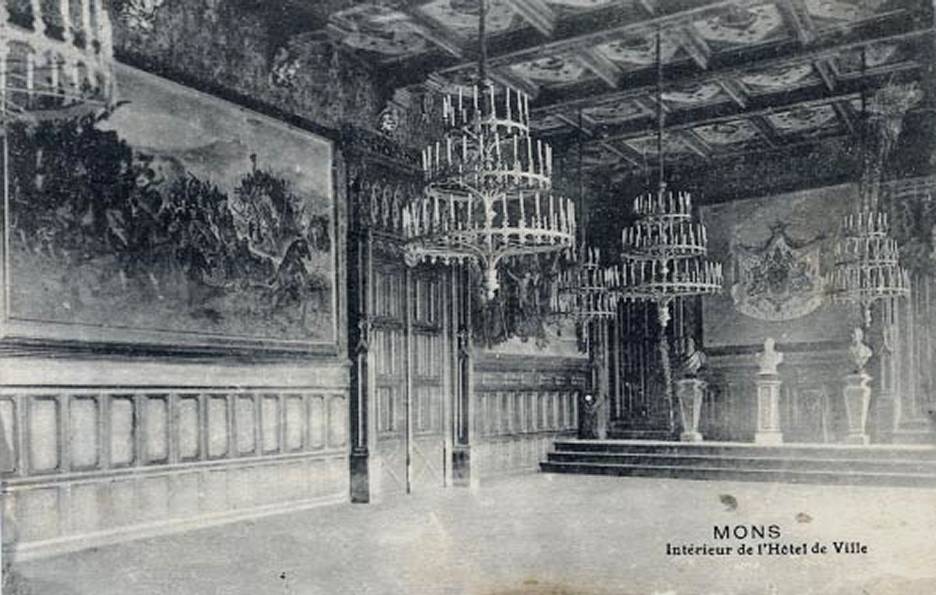 Mons : Intrieur de l'Hotel de Ville.