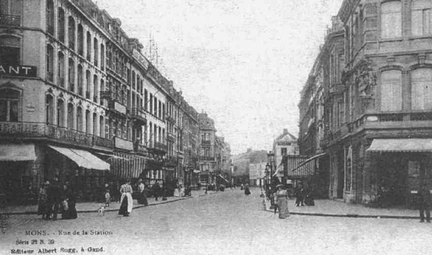 Mons : rue Lopold (anciennement rue de la Station).