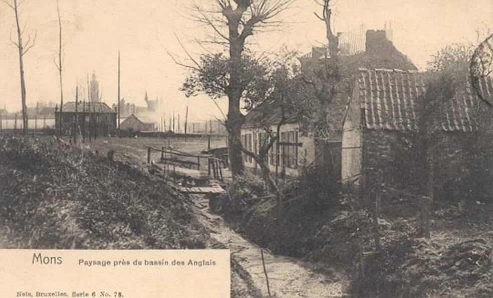 Mons : Paysage prs du bassin des Anglais.