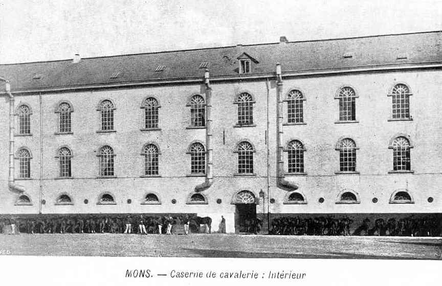 Mons : Caserne de cavalerie intrieur avant 1906.