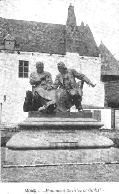 Mons : Monument DEVILLEZ et GUIBAL.