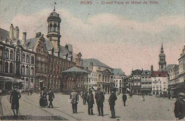 Mons : Grand'Place et Htel de Ville.