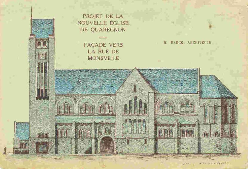 Quaregnon : Projet de l'glise.