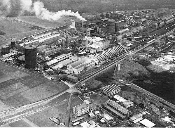 Tertre : Vue arienne Carcoke 10 avril 1956.