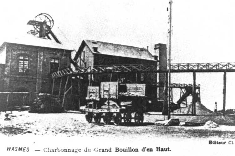 Wasmes : Charbonnages du Borinage Central, puits n1 dit Grand Bouillon d'en Haut (rue Marchal Joffre).