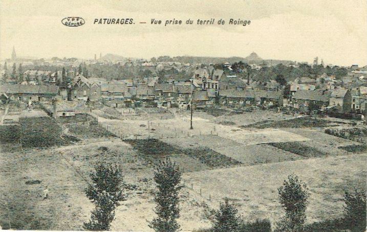 Pturages : vue du terril de Roigne.