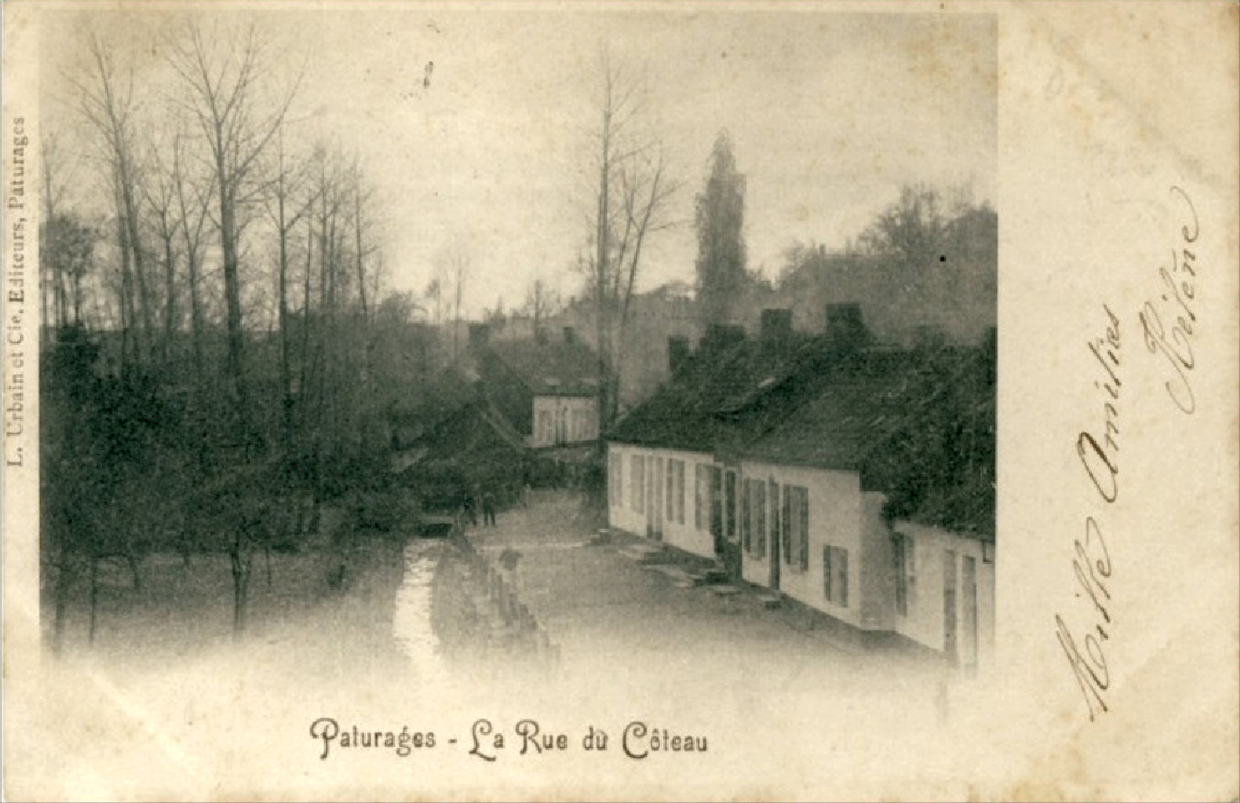 Pturages : rue du Cteau (1901).