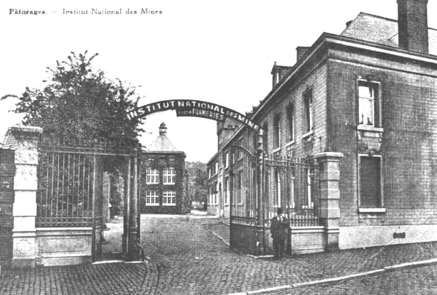 Pturages : Institut National des Mines. A l'emplacement de l'ancienne brasserie Lheureux.
