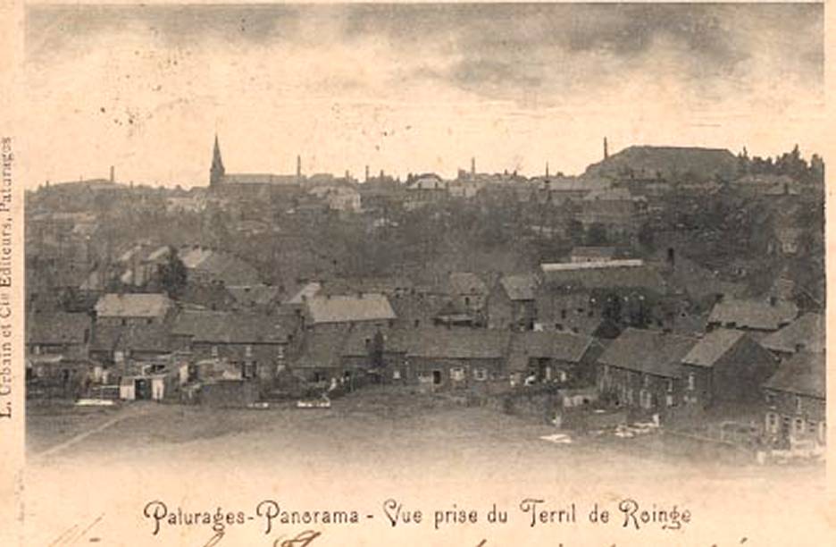 Pturages : Panorame pris du terril de Roigne.